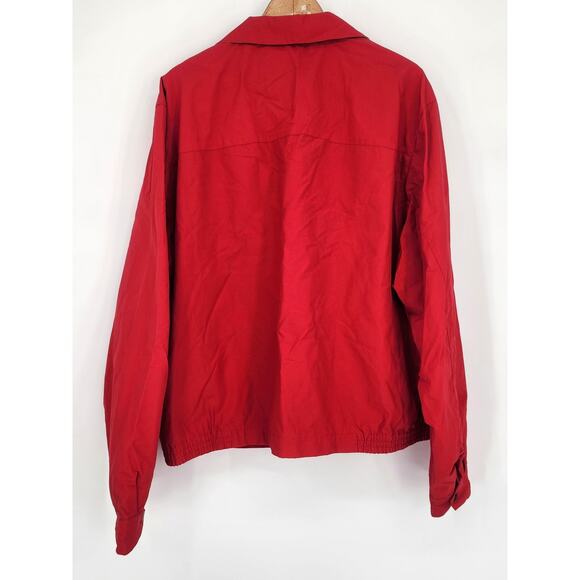 Eddie Bauer Red Water Repellent Windbreaker Jacket Men’s Size XXL - Picture 11 of 11